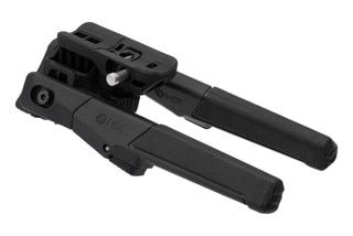 Collapsed black MDT Oryx Bipod with sling stud mount